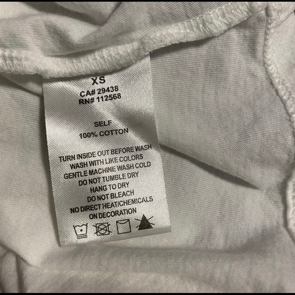 Miss Me “L’amour” white tee floral birds size XS - Picture 5 of 5